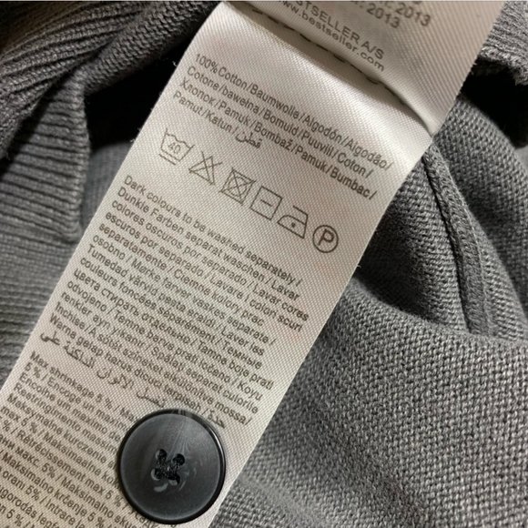 Jack & Jones washed grey men’s cardigan - Picture 5 of 5